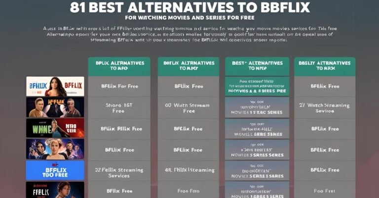Las Mejores Alternativas a BFlix para Ver Películas y Series Gratis