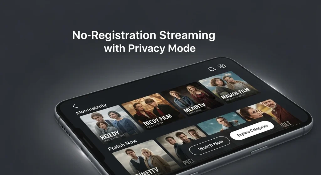 No-Registration Streaming with Privacy Mode